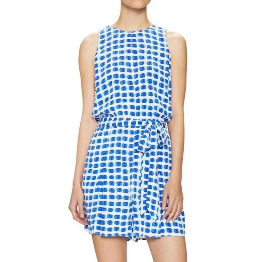 Kate Spade Blue island stamp romper